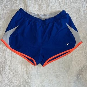 Women’s blue Nike athletic shorts